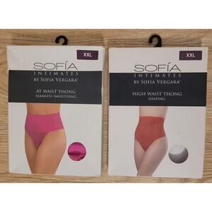 Lot Of 2 NWT Sofía Intimates Packs of Woman's XXL Thongs New Unopened